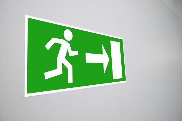 Evacuation Sign Installation