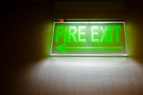 Fire Exit Sign Installation in Albany